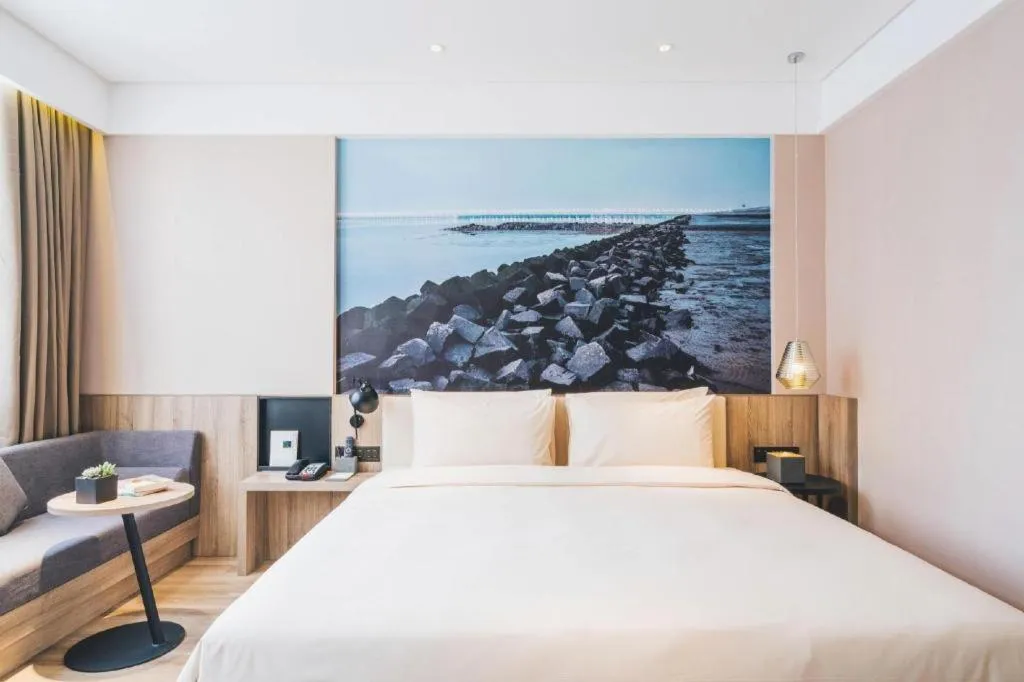 Bed in Vienna Hotel Shanghai Hongqiao Huaxin Road