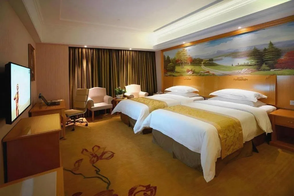 Bed in Vienna Hotel Shanghai Hongqiao Huaxin Road