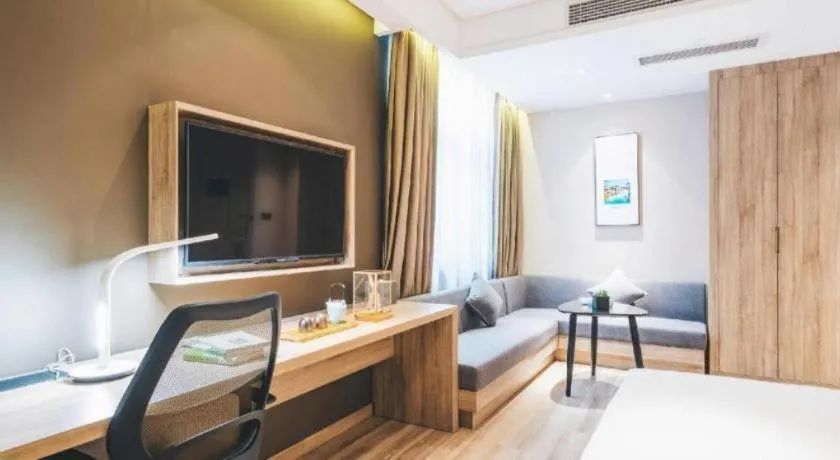 Bed in Vienna Hotel Shanghai Hongqiao Huaxin Road