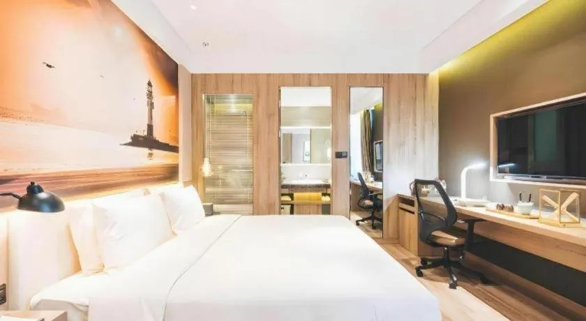 Bed in Vienna Hotel Shanghai Hongqiao Huaxin Road