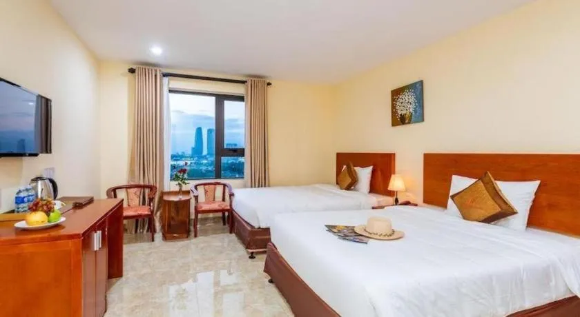 Bed in An Thuyen Hotel