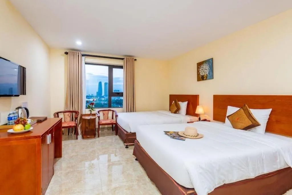 Bed in An Thuyen Hotel