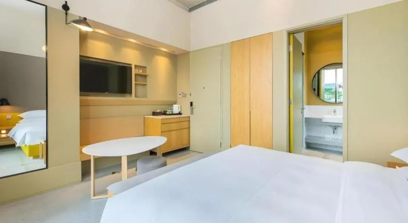 Bed in SongShan Lake PingShang Serviced Hotel