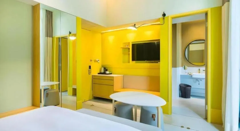 Bed in SongShan Lake PingShang Serviced Hotel