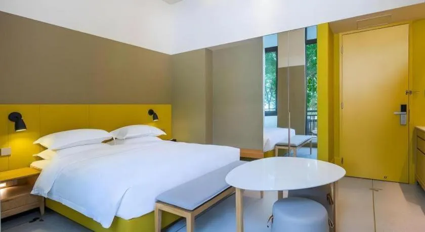 Bed in SongShan Lake PingShang Serviced Hotel