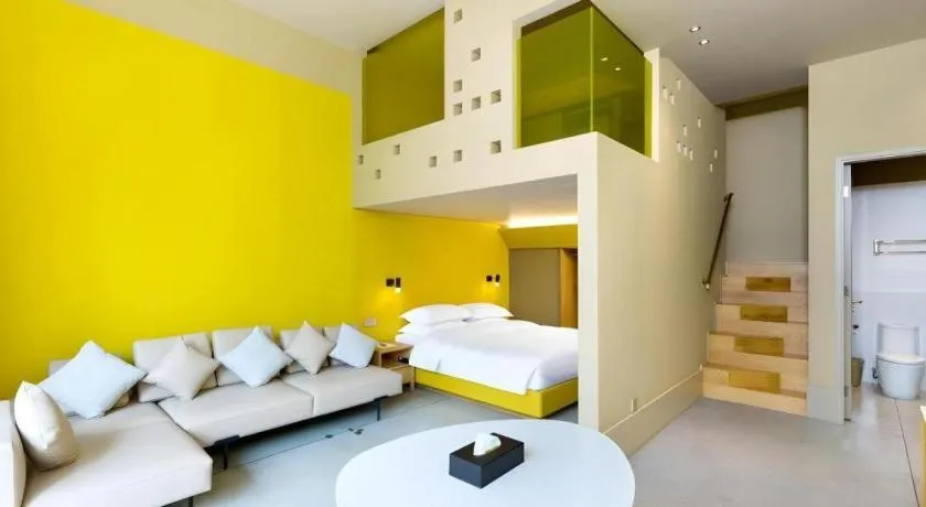 Bed in SongShan Lake PingShang Serviced Hotel