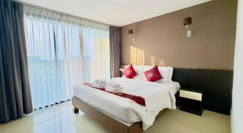 Bed in Baan Bangsare Resotel Chonburi