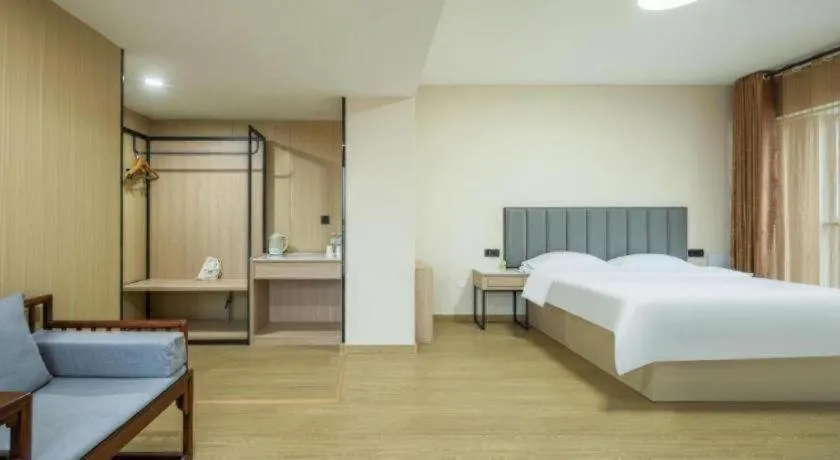 Bed in GreenTree Inn Weihai Liugongdao Wharf Qingdao North Road Express Hotel