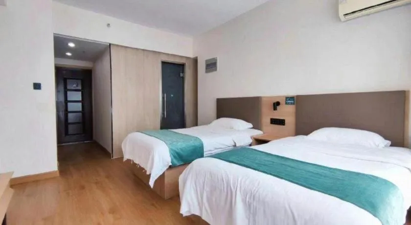 Bed in GreenTree Inn Weihai Liugongdao Wharf Qingdao North Road Express Hotel