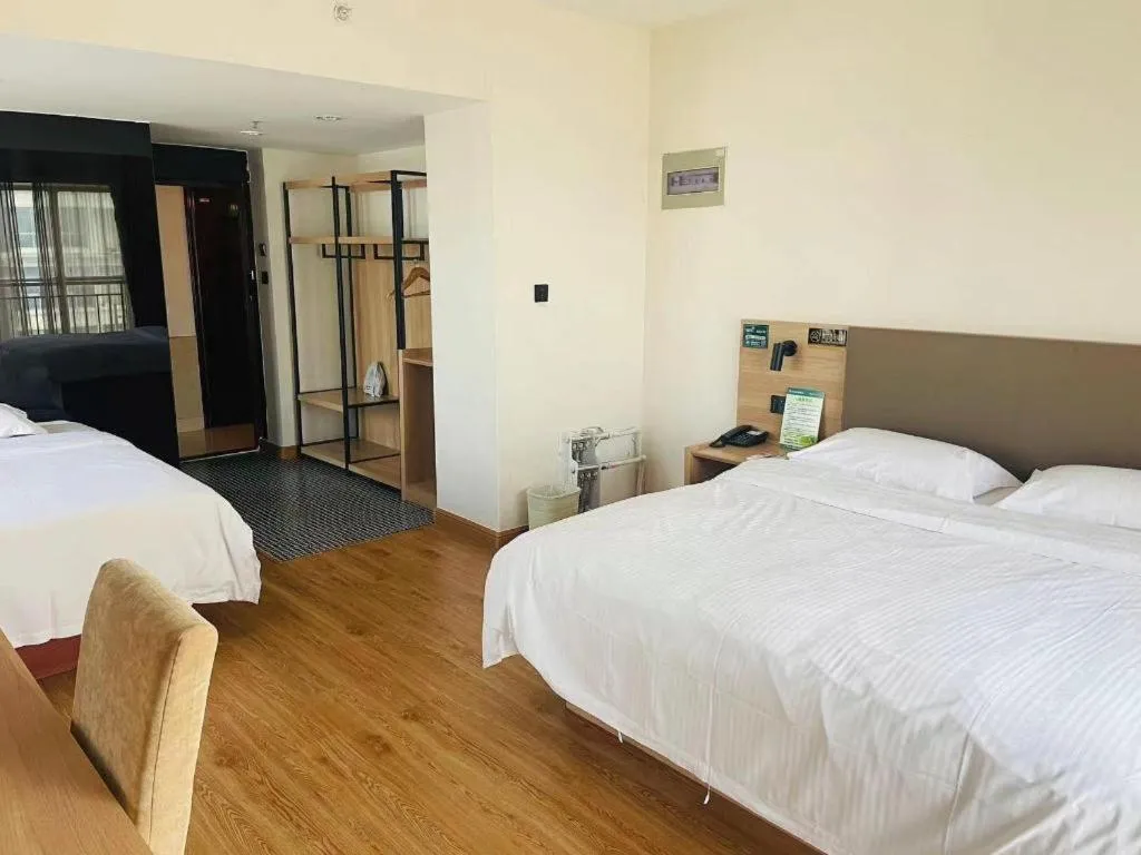 Bed in GreenTree Inn Weihai Liugongdao Wharf Qingdao North Road Express Hotel