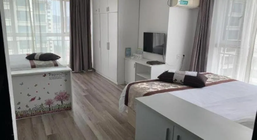 Bed in GreenTree Inn Weihai Liugongdao Wharf Qingdao North Road Express Hotel