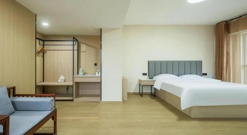 Bed in GreenTree Inn Weihai Liugongdao Wharf Qingdao North Road Express Hotel