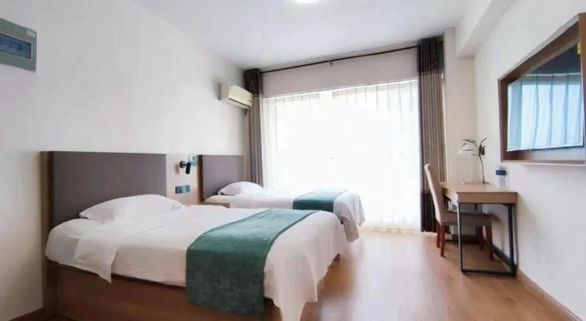 Bed in GreenTree Inn Weihai Liugongdao Wharf Qingdao North Road Express Hotel