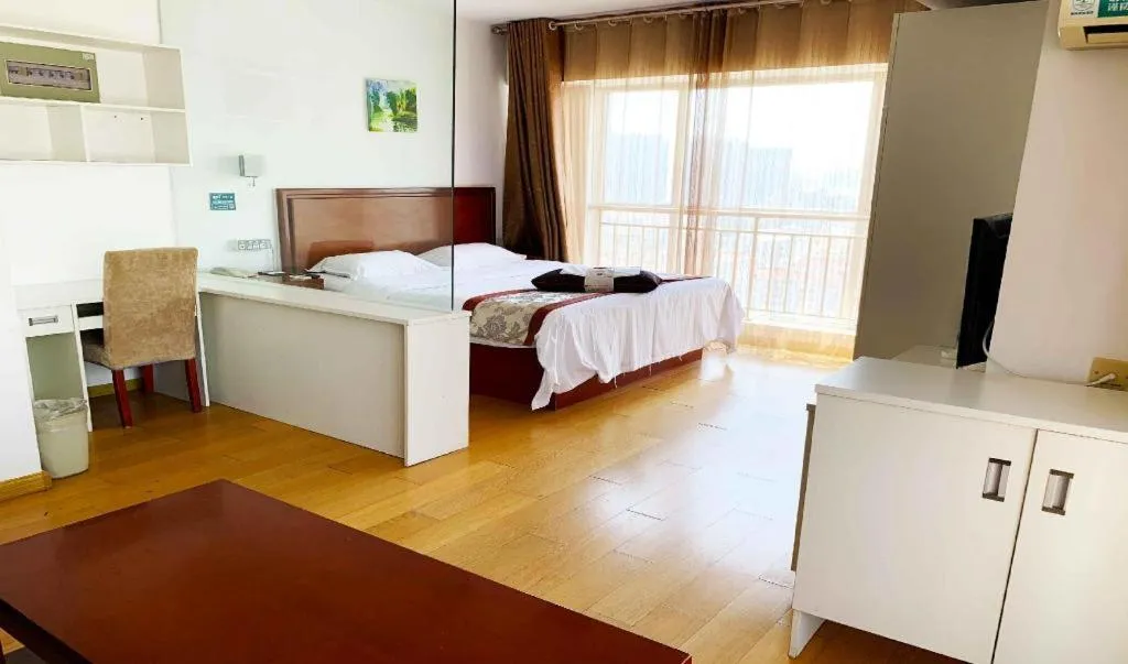 Bed in GreenTree Inn Weihai Liugongdao Wharf Qingdao North Road Express Hotel