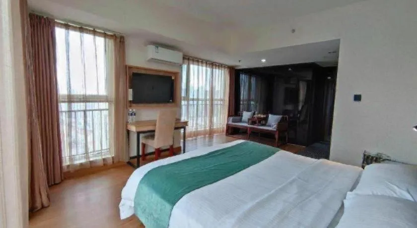 Bed in GreenTree Inn Weihai Liugongdao Wharf Qingdao North Road Express Hotel