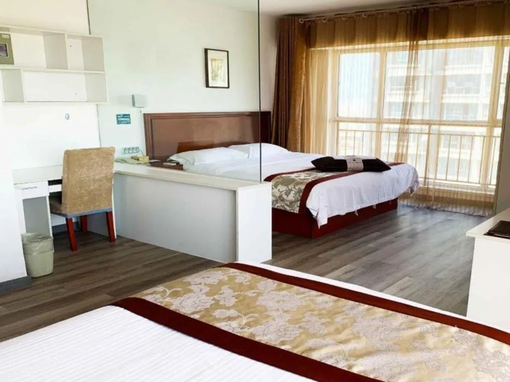 Bed in GreenTree Inn Weihai Liugongdao Wharf Qingdao North Road Express Hotel