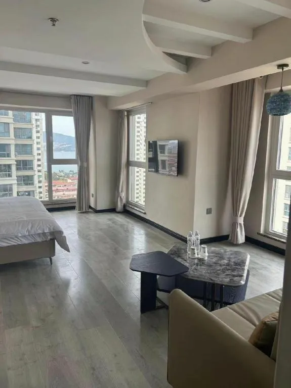 Bed in GreenTree Inn Weihai Liugongdao Wharf Qingdao North Road Express Hotel