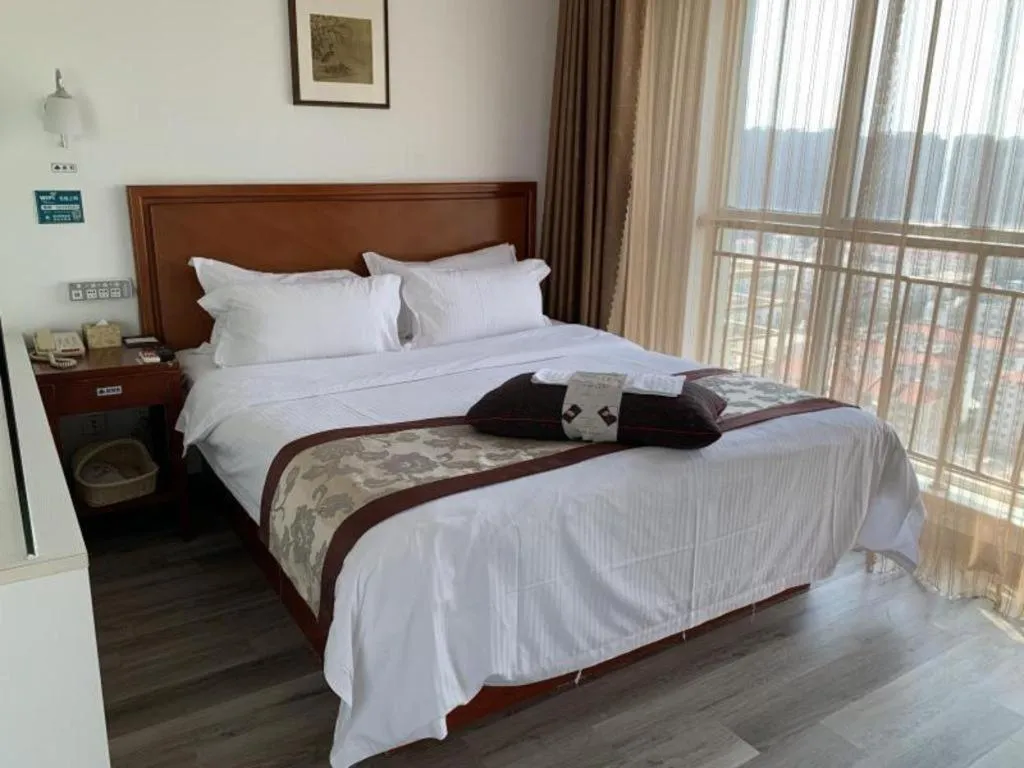 Bed in GreenTree Inn Weihai Liugongdao Wharf Qingdao North Road Express Hotel