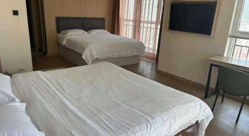 Bed in GreenTree Inn Weihai Liugongdao Wharf Qingdao North Road Express Hotel
