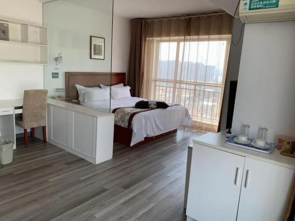 Bed in GreenTree Inn Weihai Liugongdao Wharf Qingdao North Road Express Hotel