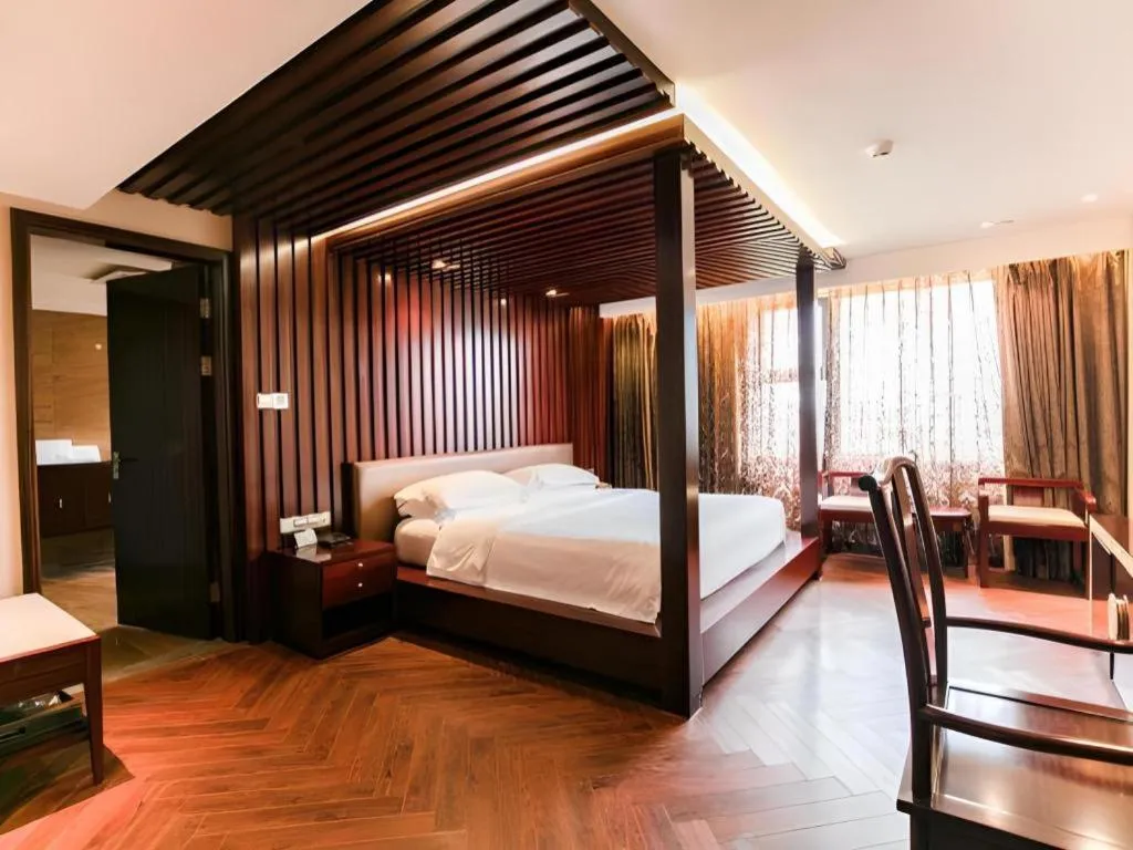 Bed in Fuzhou Fliport Garden Hotel