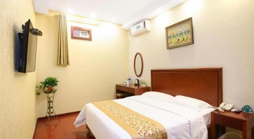Bed in GreenTree Inn JiangSu NanJing South Railway Station South Square Express Hotel