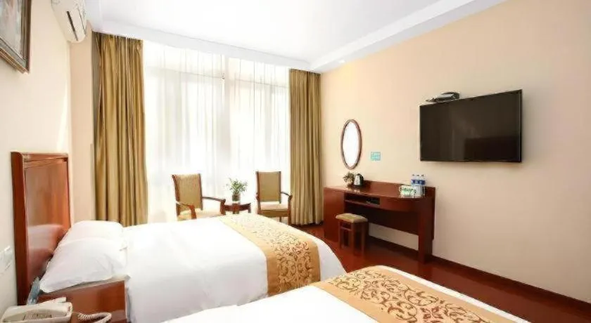 Bed in GreenTree Inn JiangSu NanJing South Railway Station South Square Express Hotel