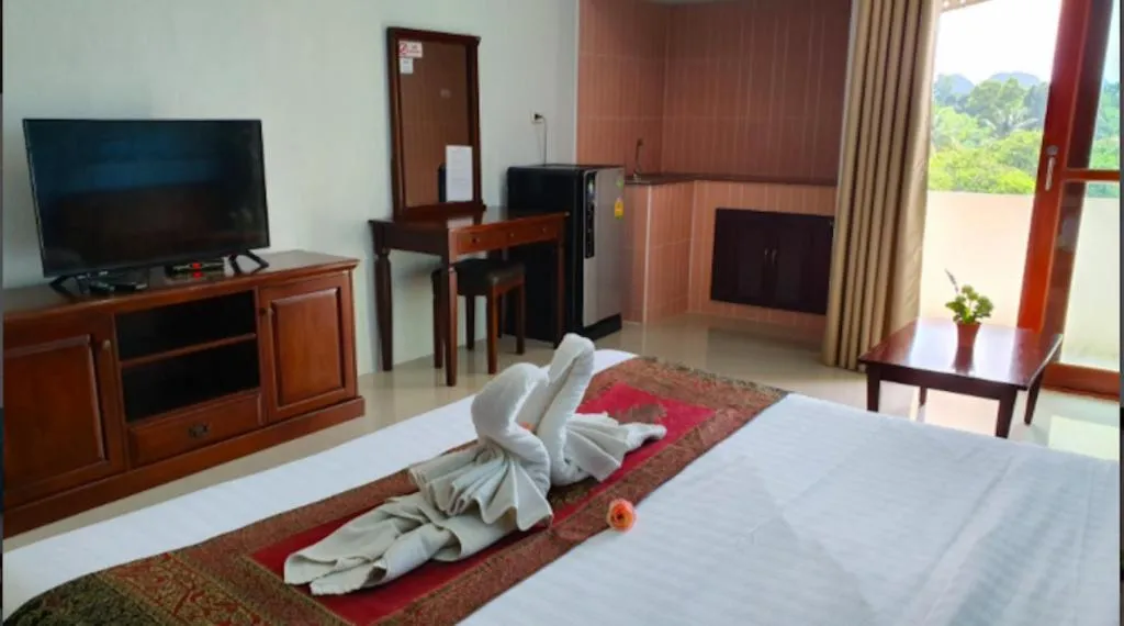 Bed in Doungta Anda Hotel Krabi