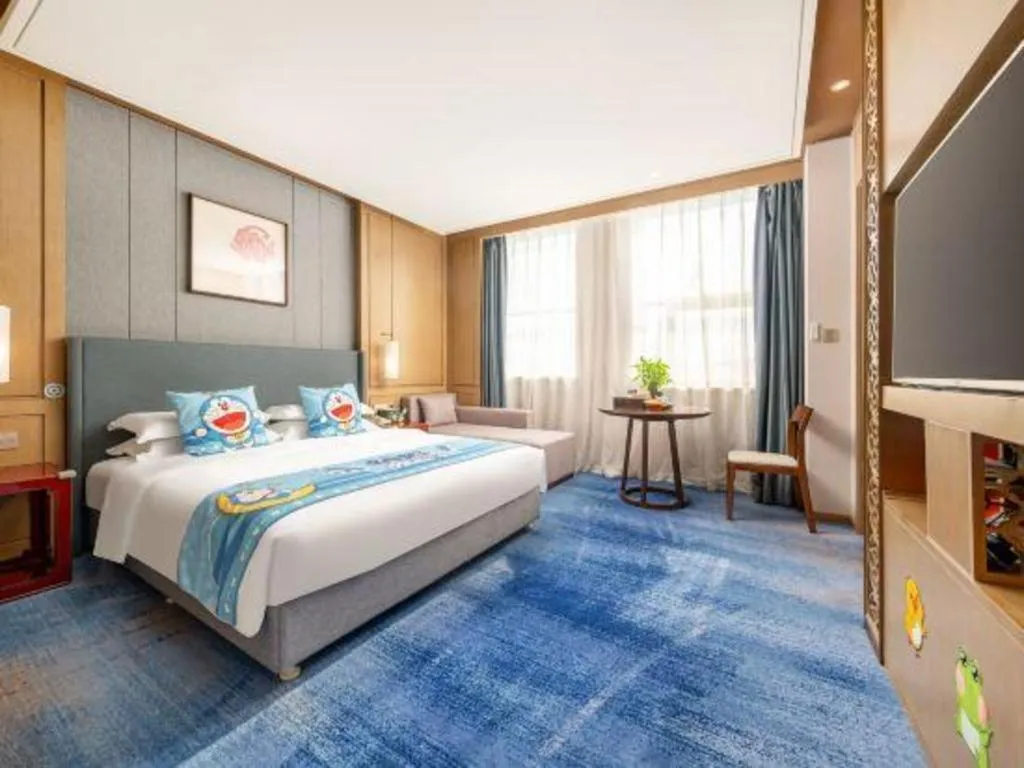 Bed in Bliss International Hotel Weihai