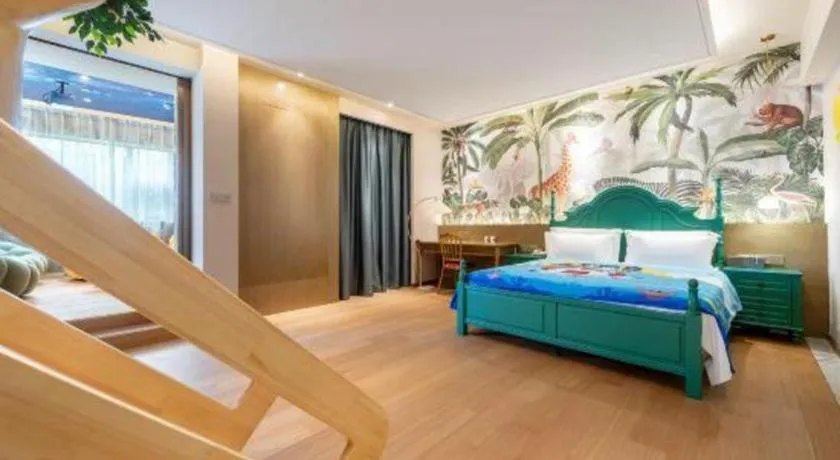 Bed in Bliss International Hotel Weihai