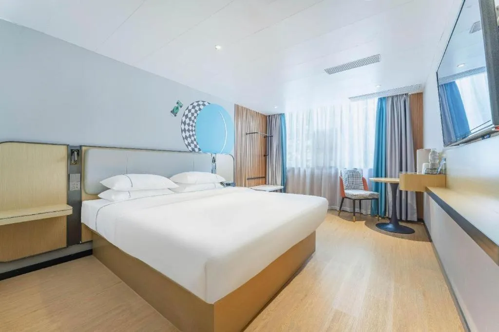 Bed in City Comfort Inn Guangzhou Jiaokou Metro Station