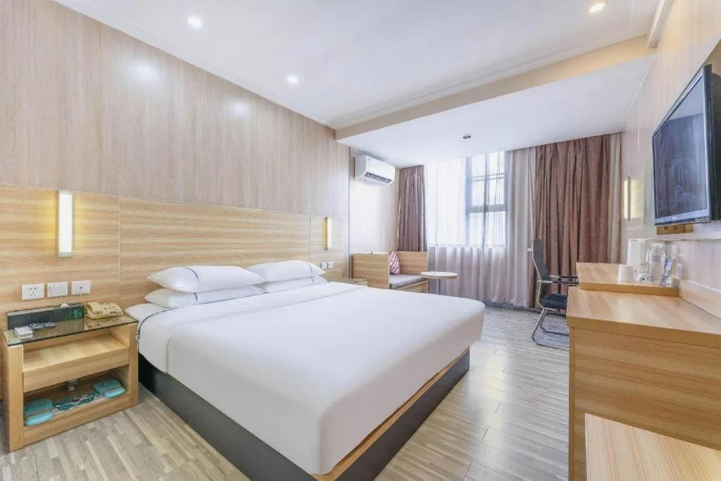 Bed in City Comfort Inn Guangzhou Jiaokou Metro Station