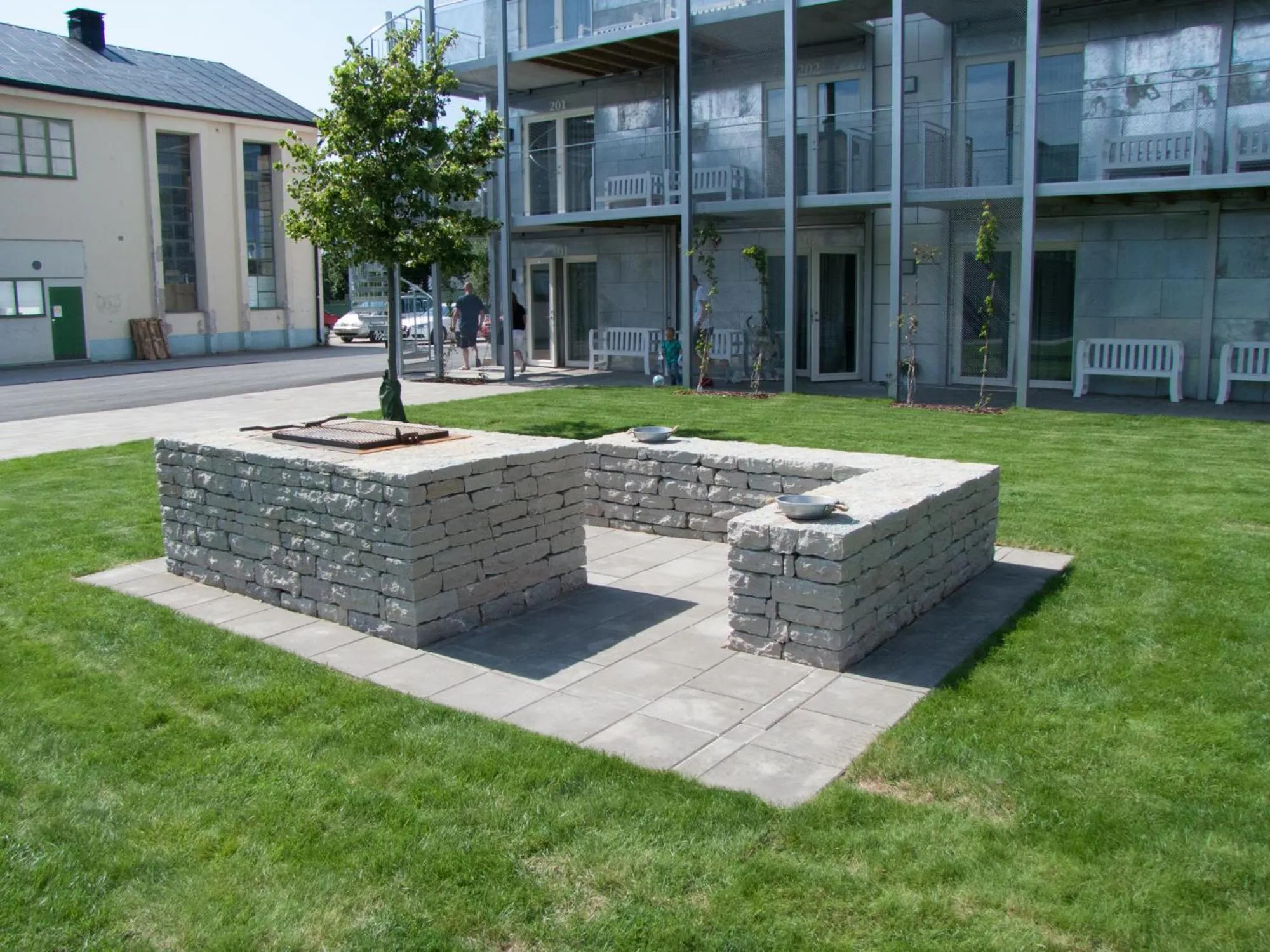 BBQ facilities in Kolgården - Visby Lägenhetshotell