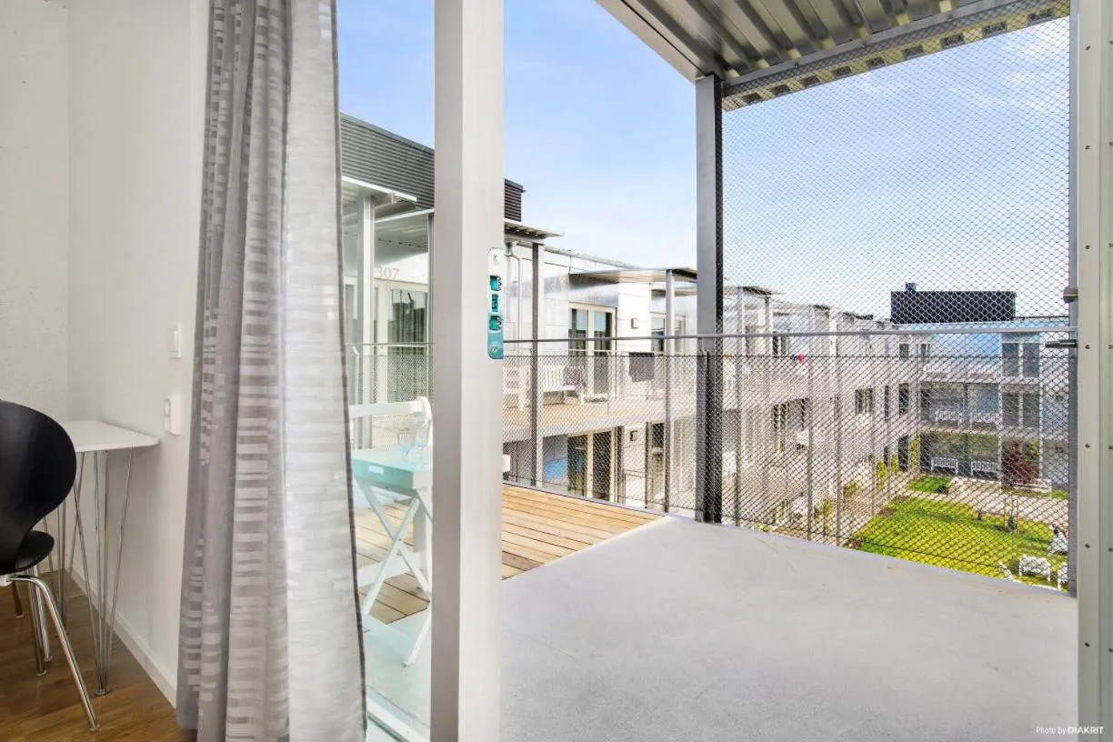 Pool view in Kolgården - Visby Lägenhetshotell