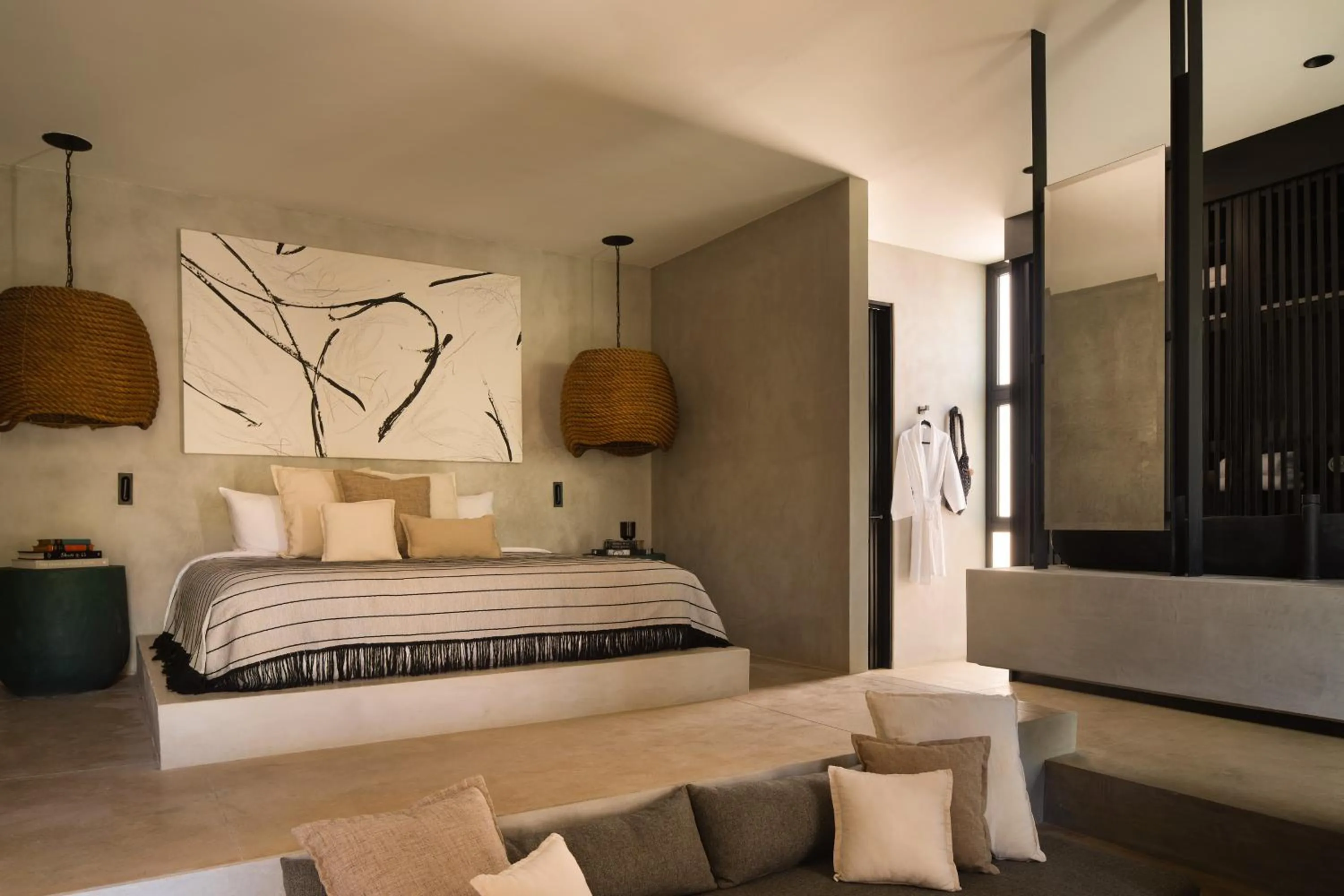 Bed in Esh Hotel & Spa, a member of Design Hotels
