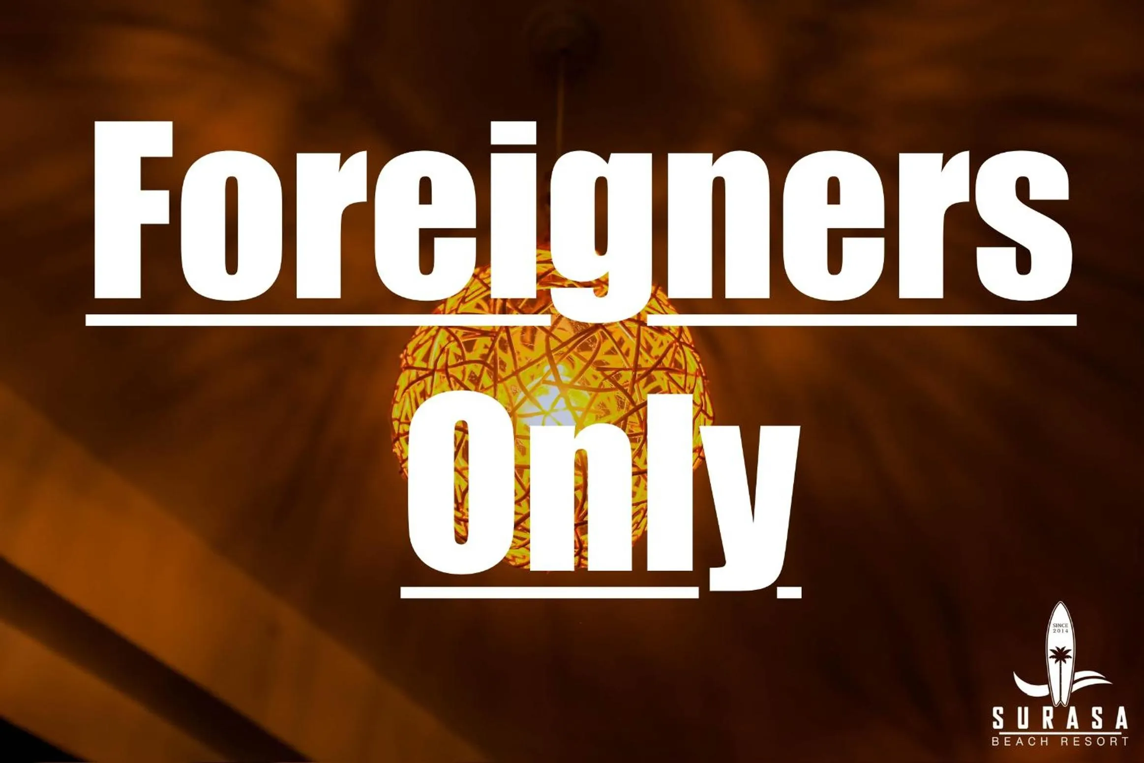 Text overlay in Surasa Beach Resort