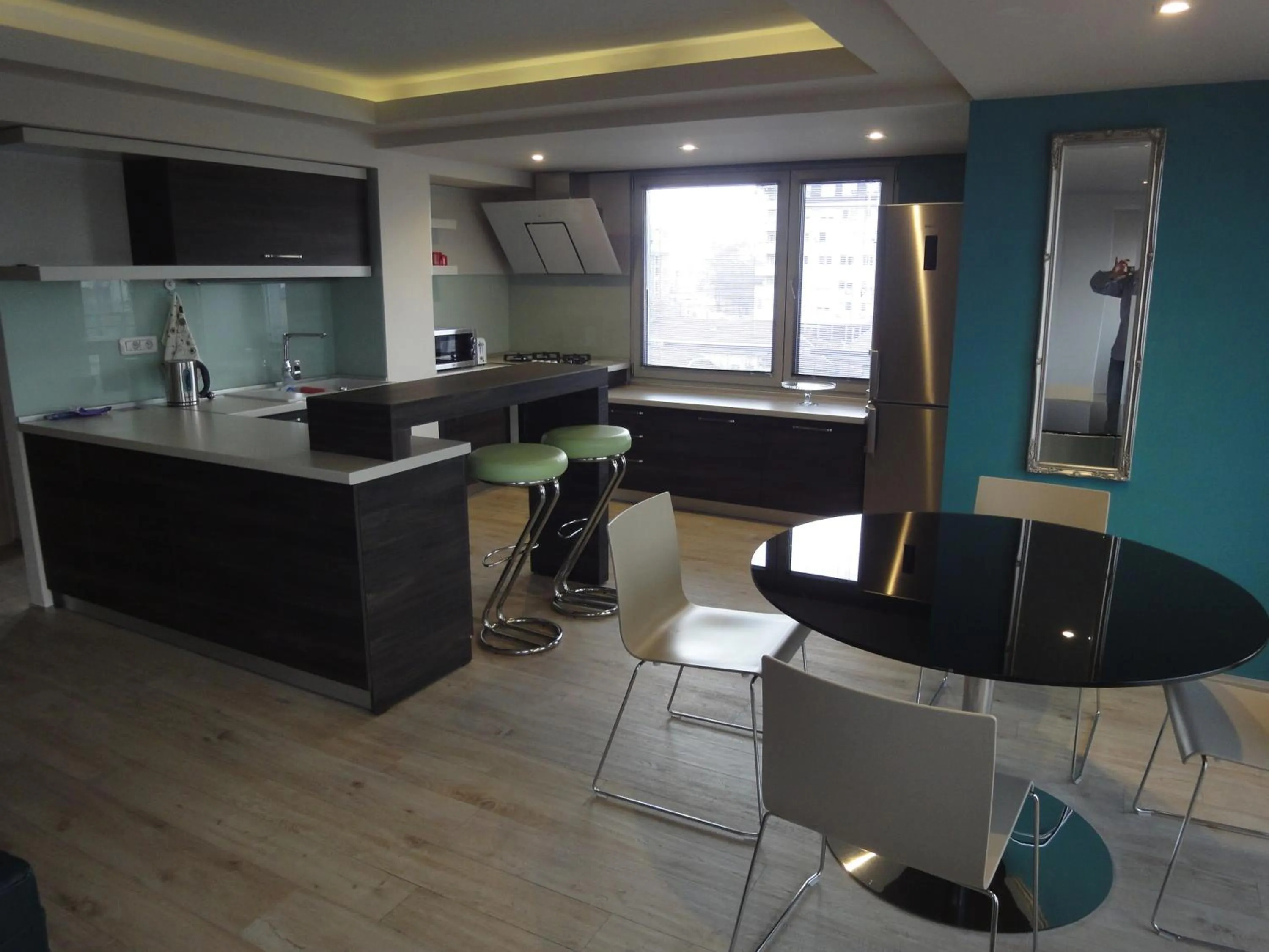 Kitchen or kitchenette in Joan Apartments & Spa