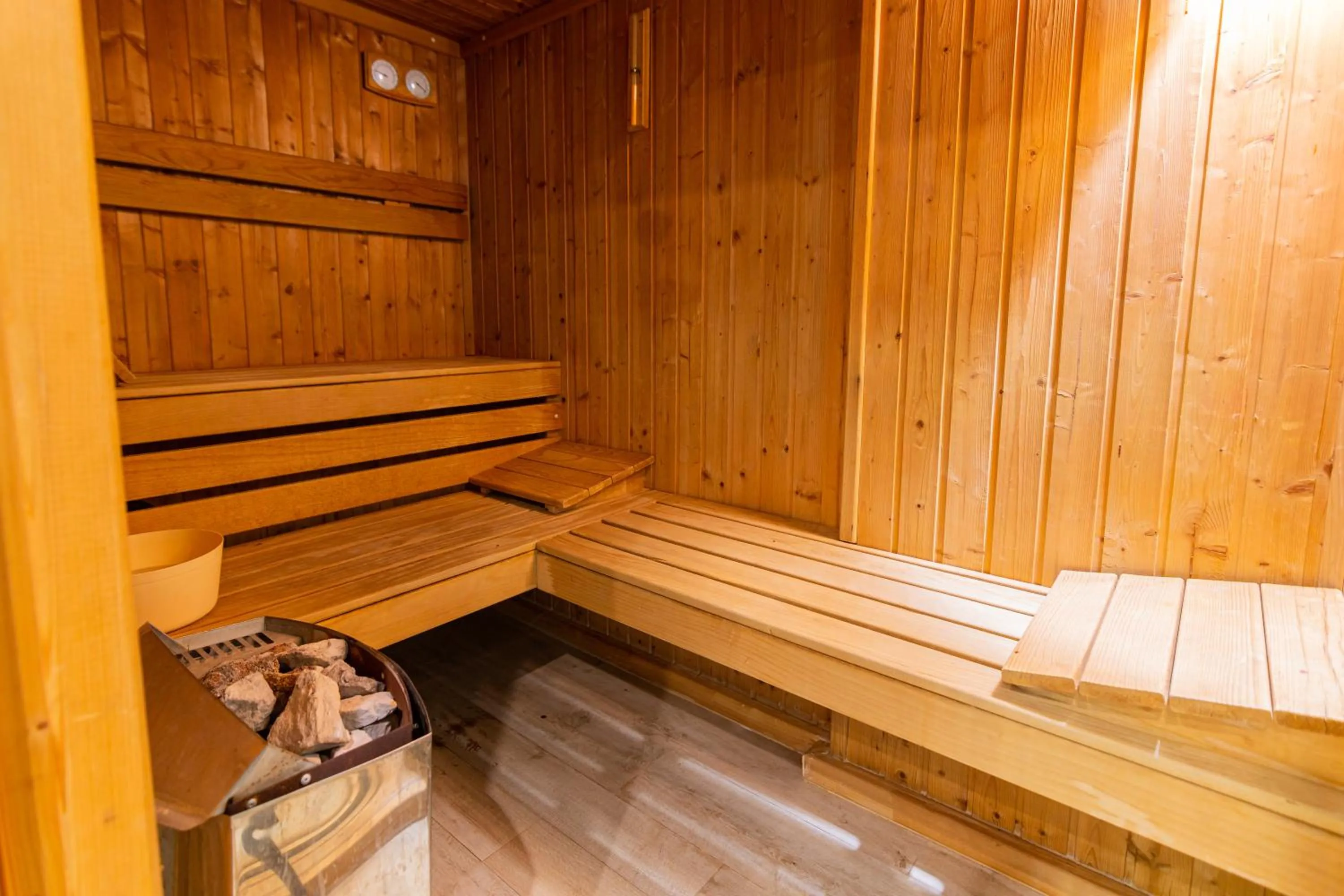 Sauna in Joan Apartments & Spa