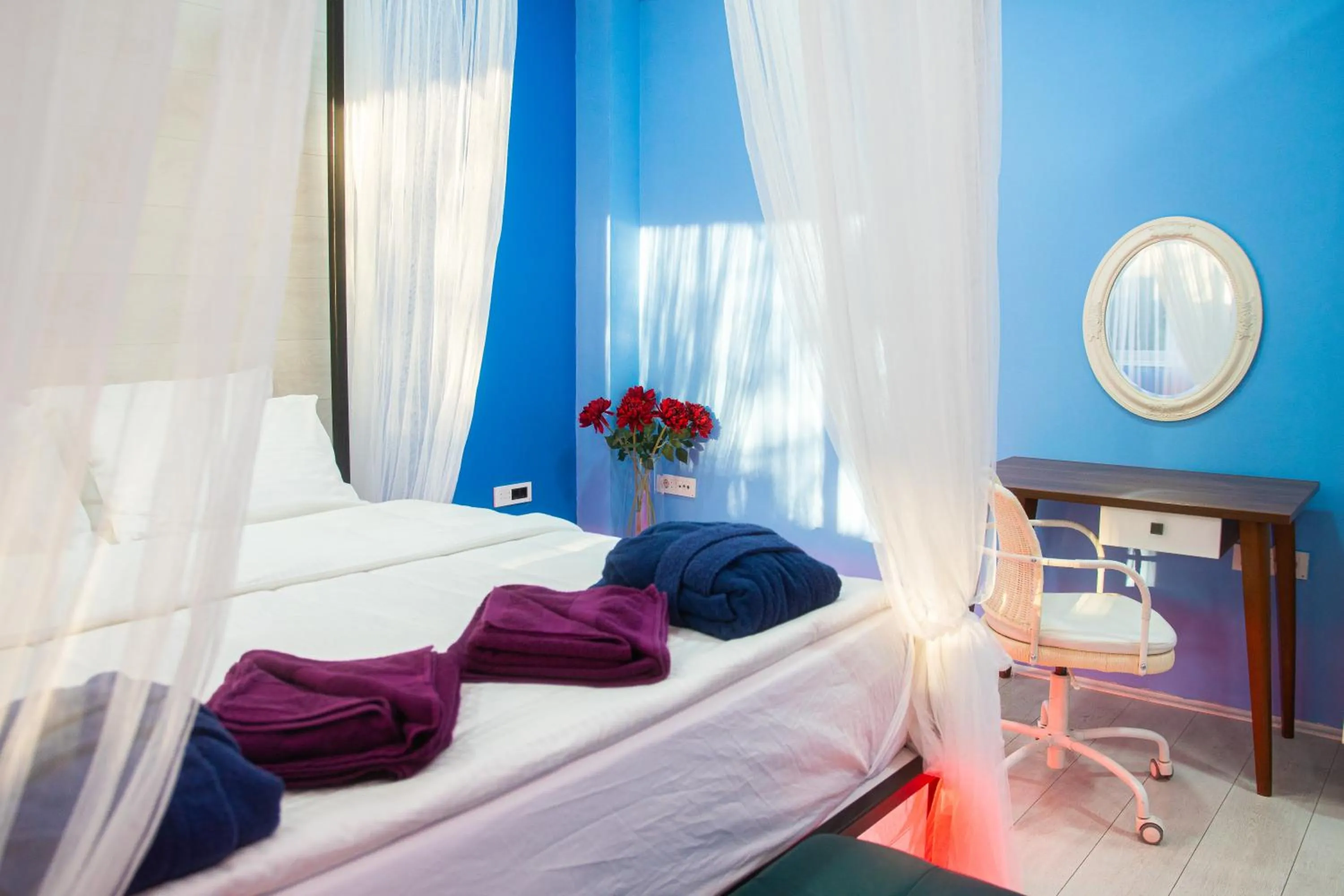 Bed in Joan Apartments & Spa