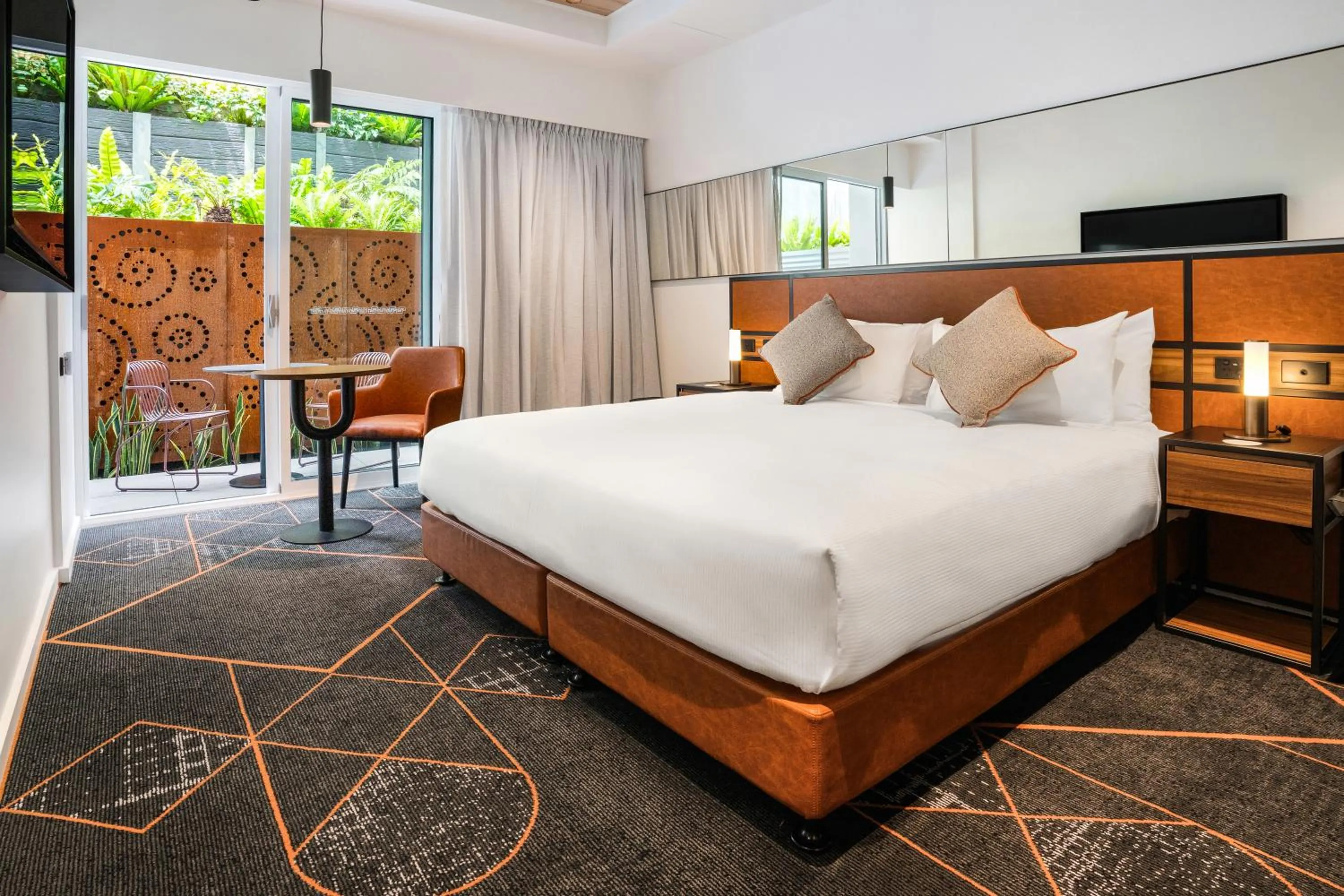 Patio, Bed in Hoteloco