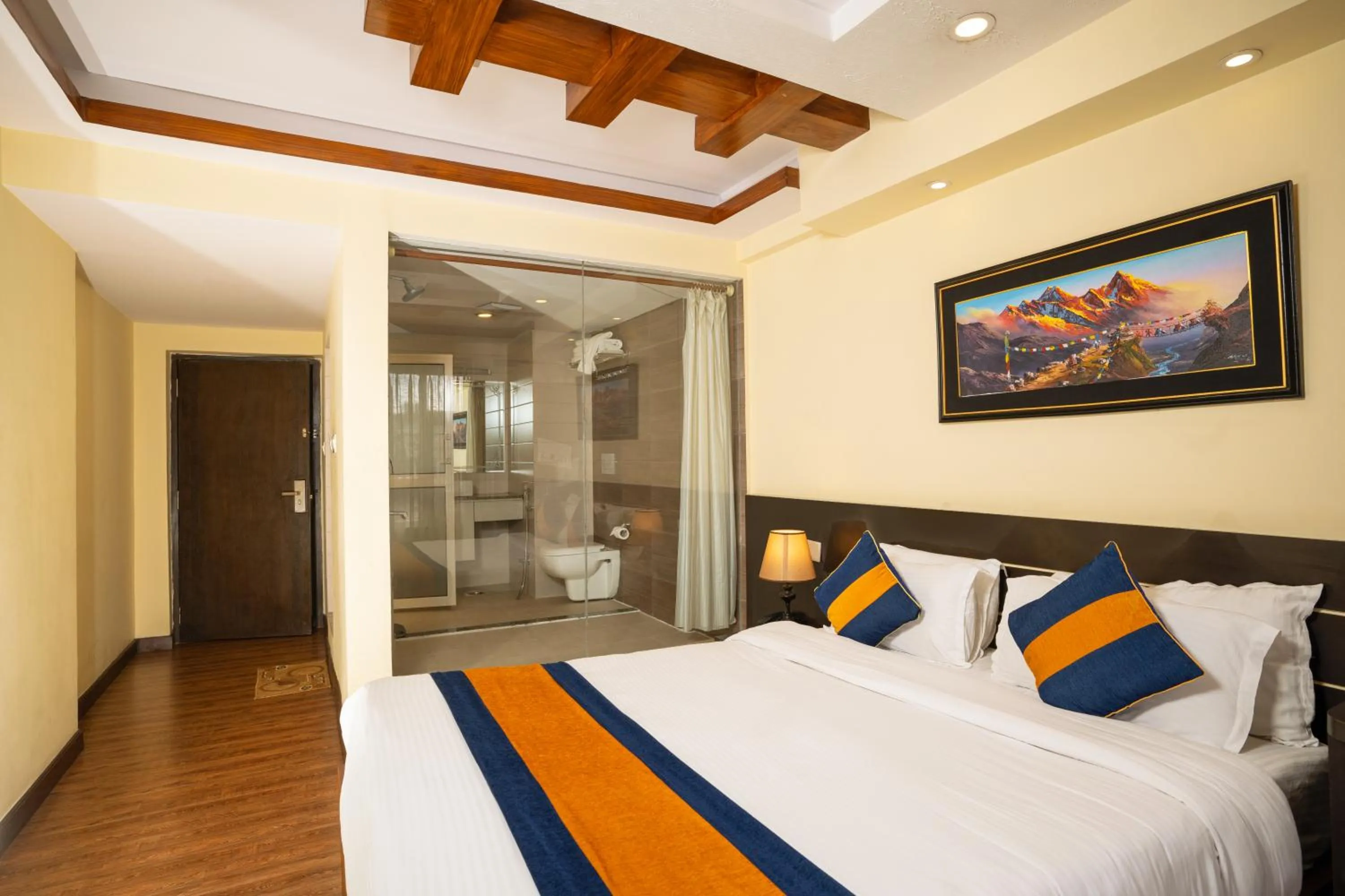 Bed in Norbulinka Boutique Hotel