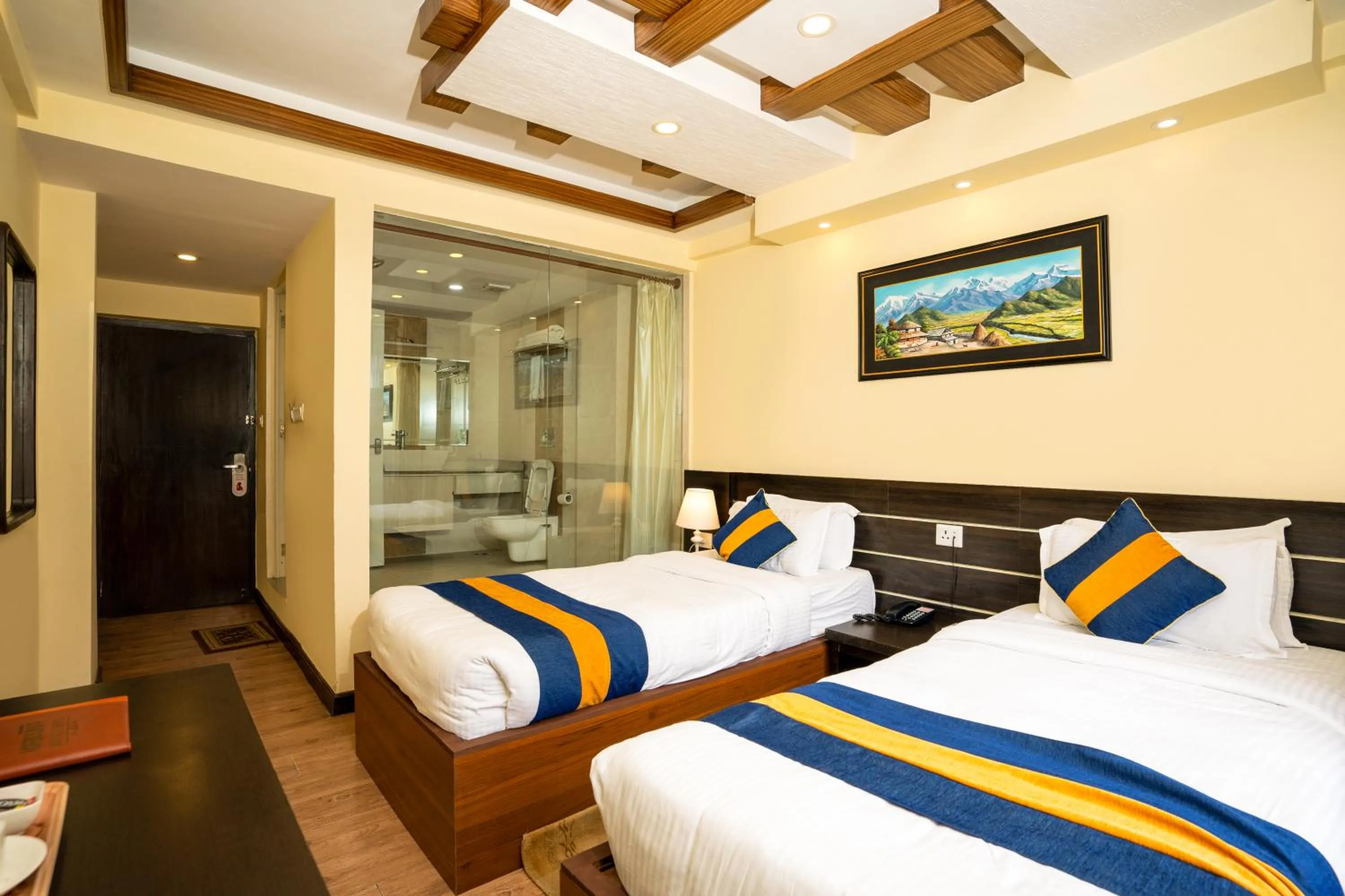 Bed in Norbulinka Boutique Hotel