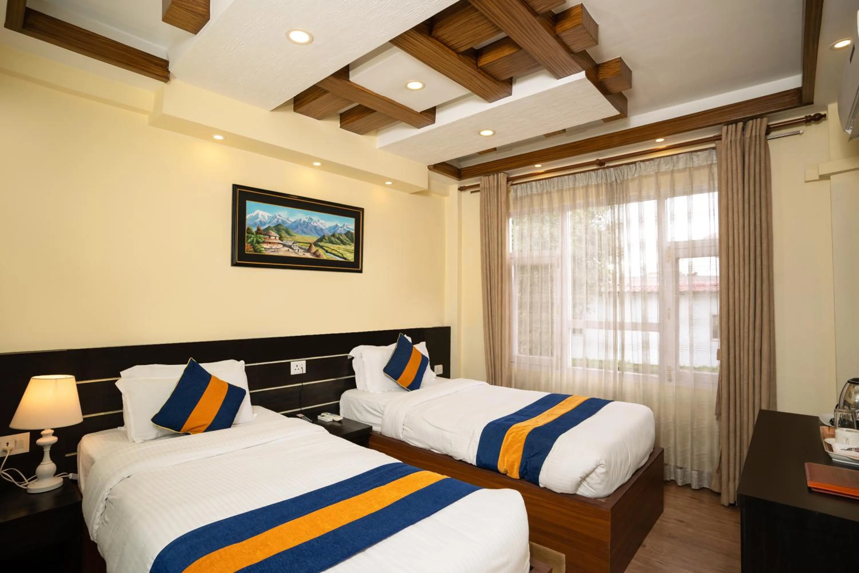 Bed in Norbulinka Boutique Hotel