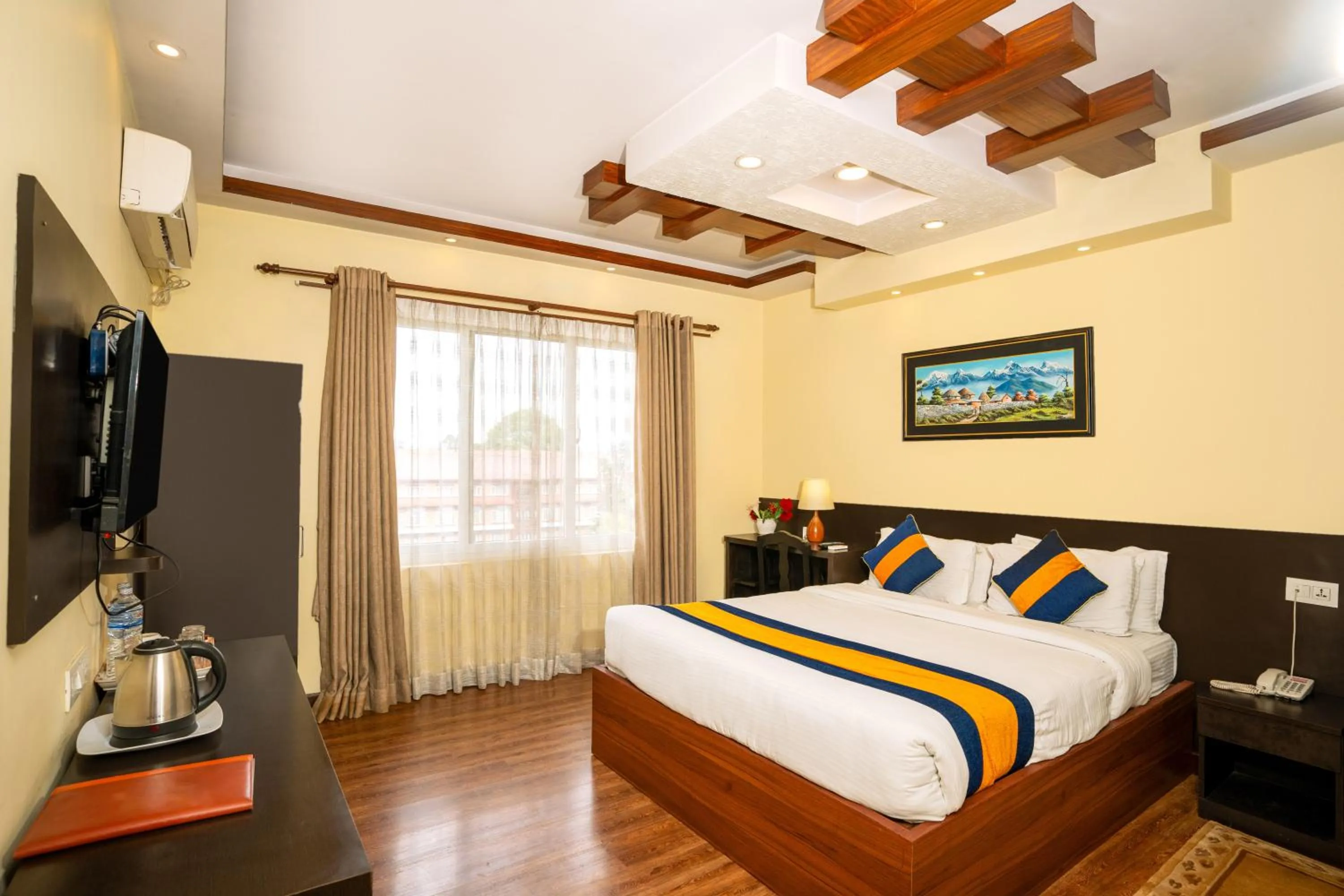 Bed in Norbulinka Boutique Hotel