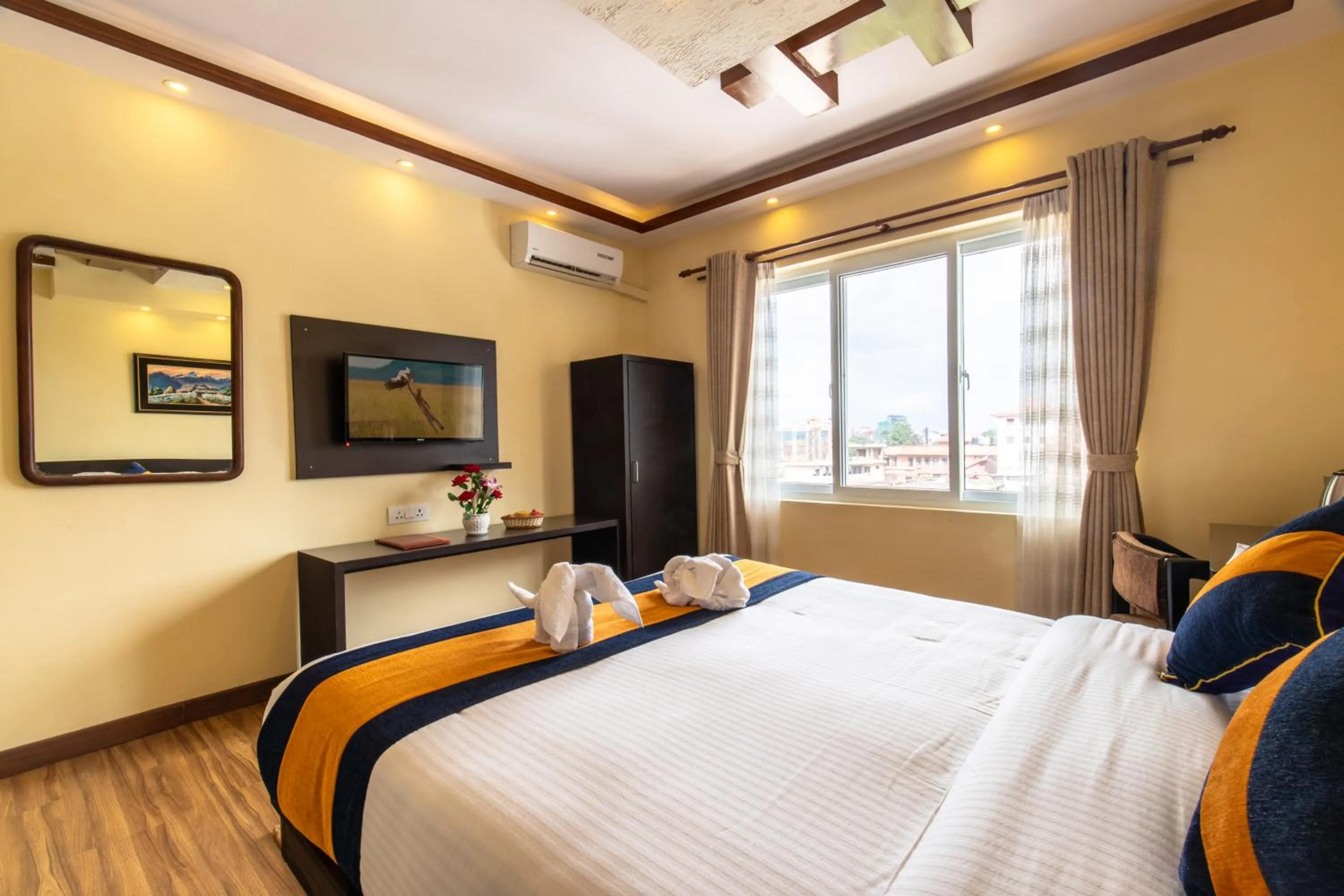 Bed in Norbulinka Boutique Hotel