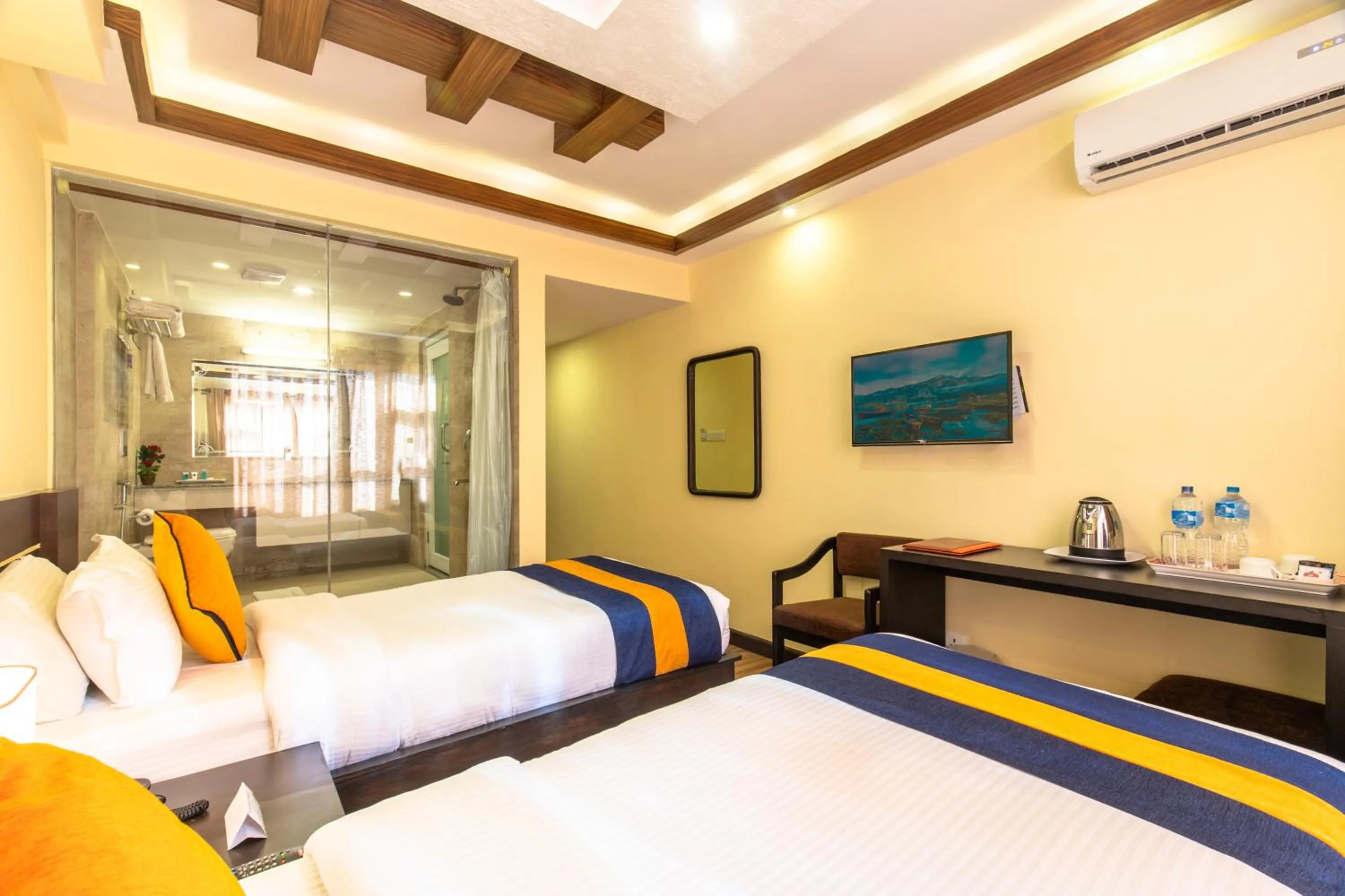 Bed in Norbulinka Boutique Hotel