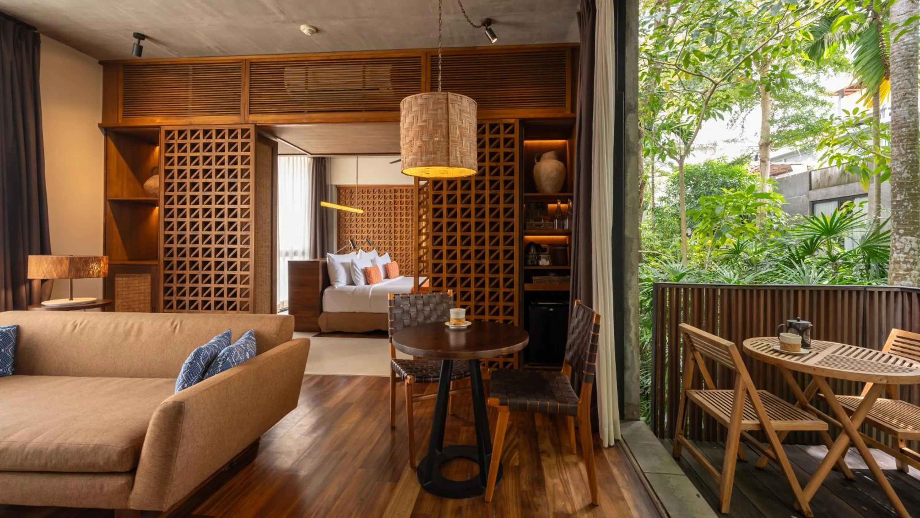 Living room in Bisma Eight Ubud