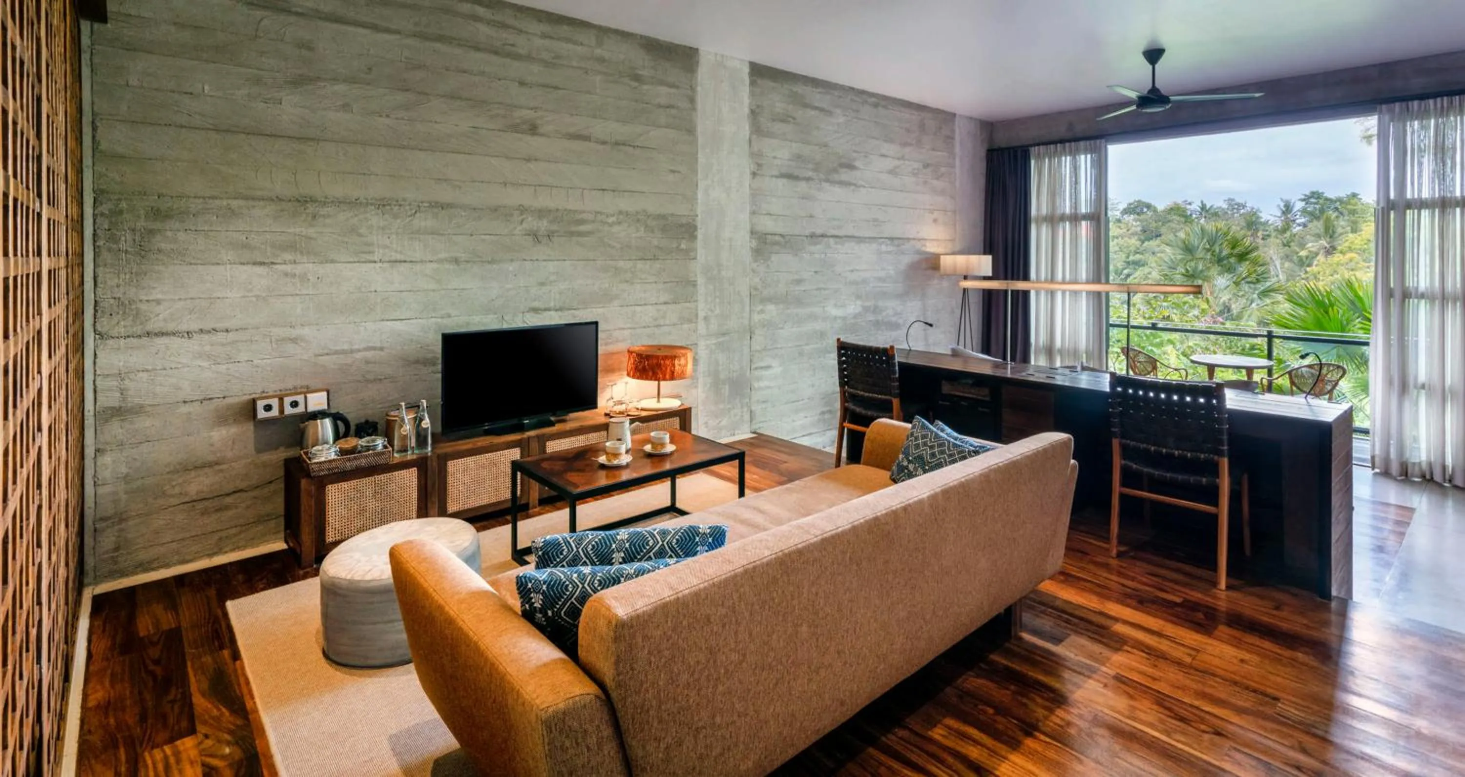 Living room in Bisma Eight Ubud