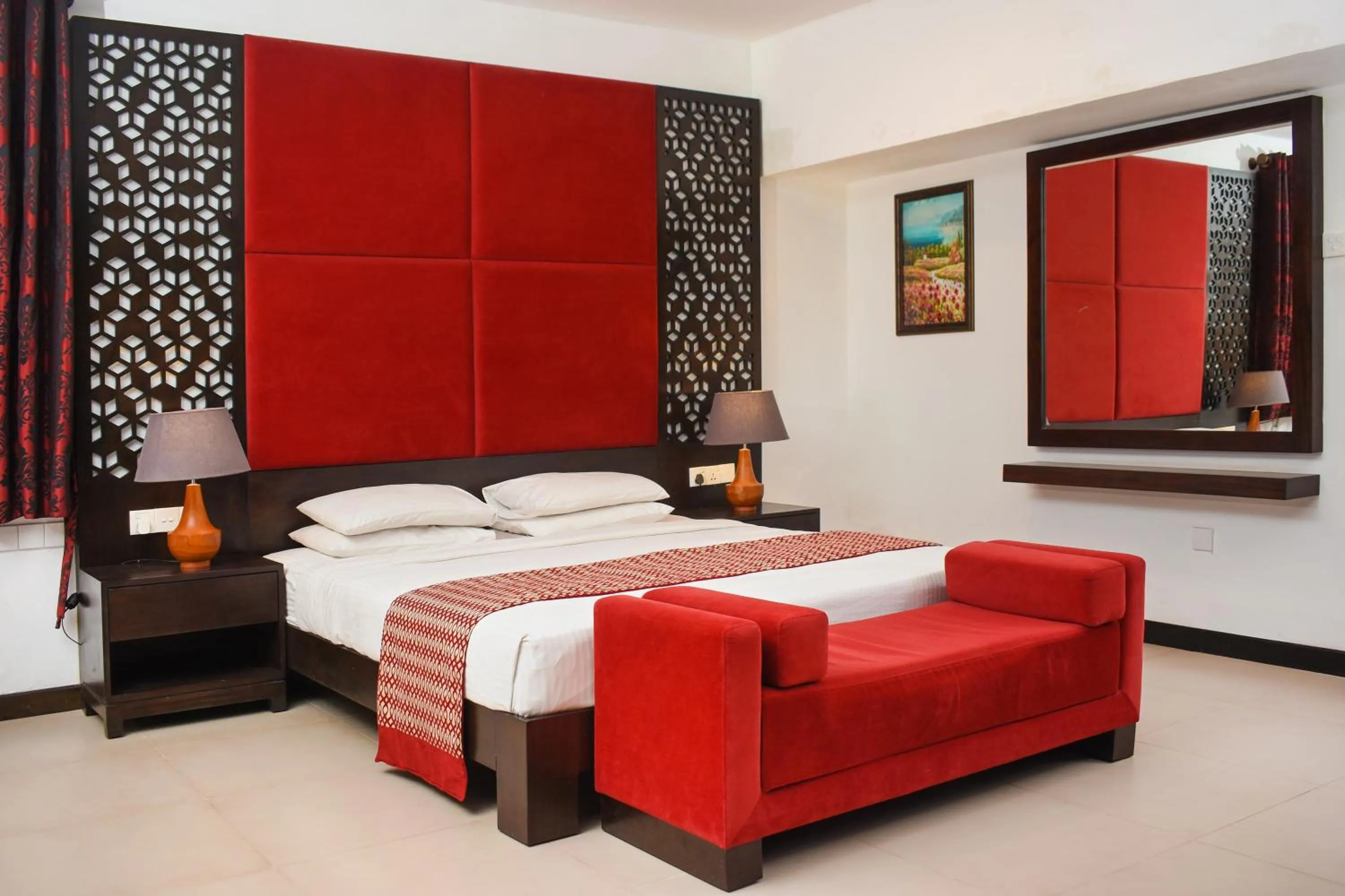 Bed in Joe's Resort Bentota