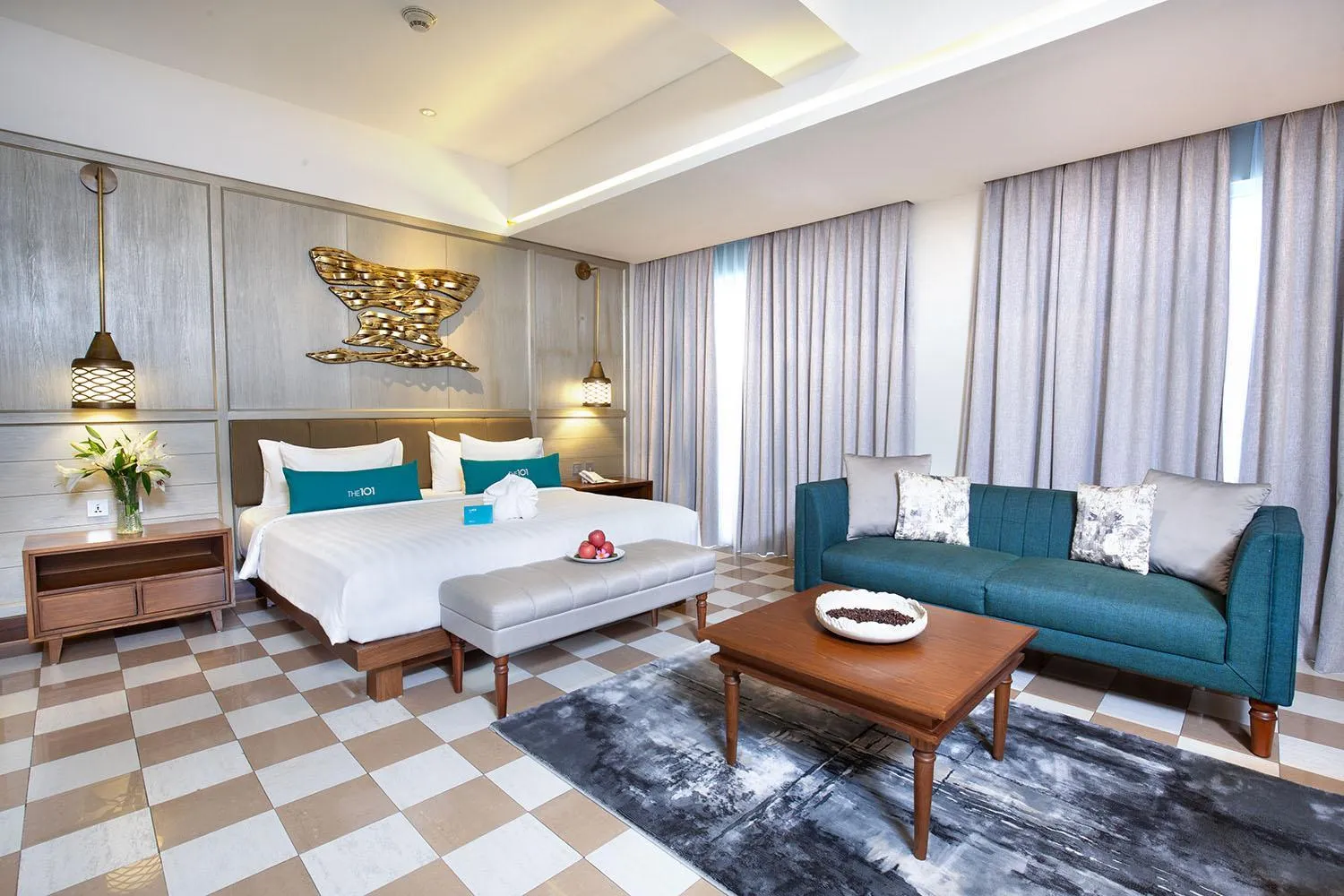 Living room, Bed in THE 1O1 Bogor Suryakancana